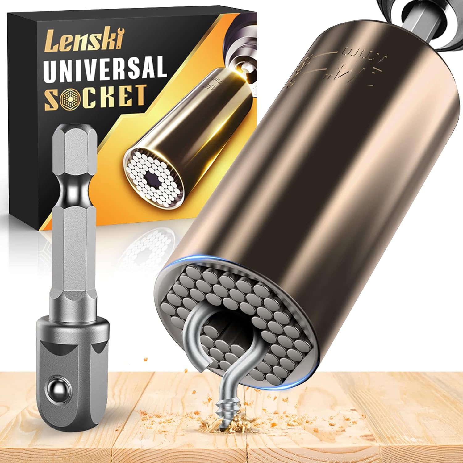 Lenski Stocking Stuffers for Adults Men, Super Universal Socket Gifts for Men, C...
