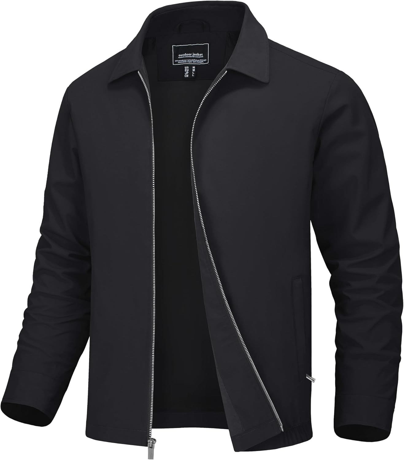 MAGNIVIT Men's Lightweight Jackets Light Windbreaker Full Zip Up Stylish Golf Co...