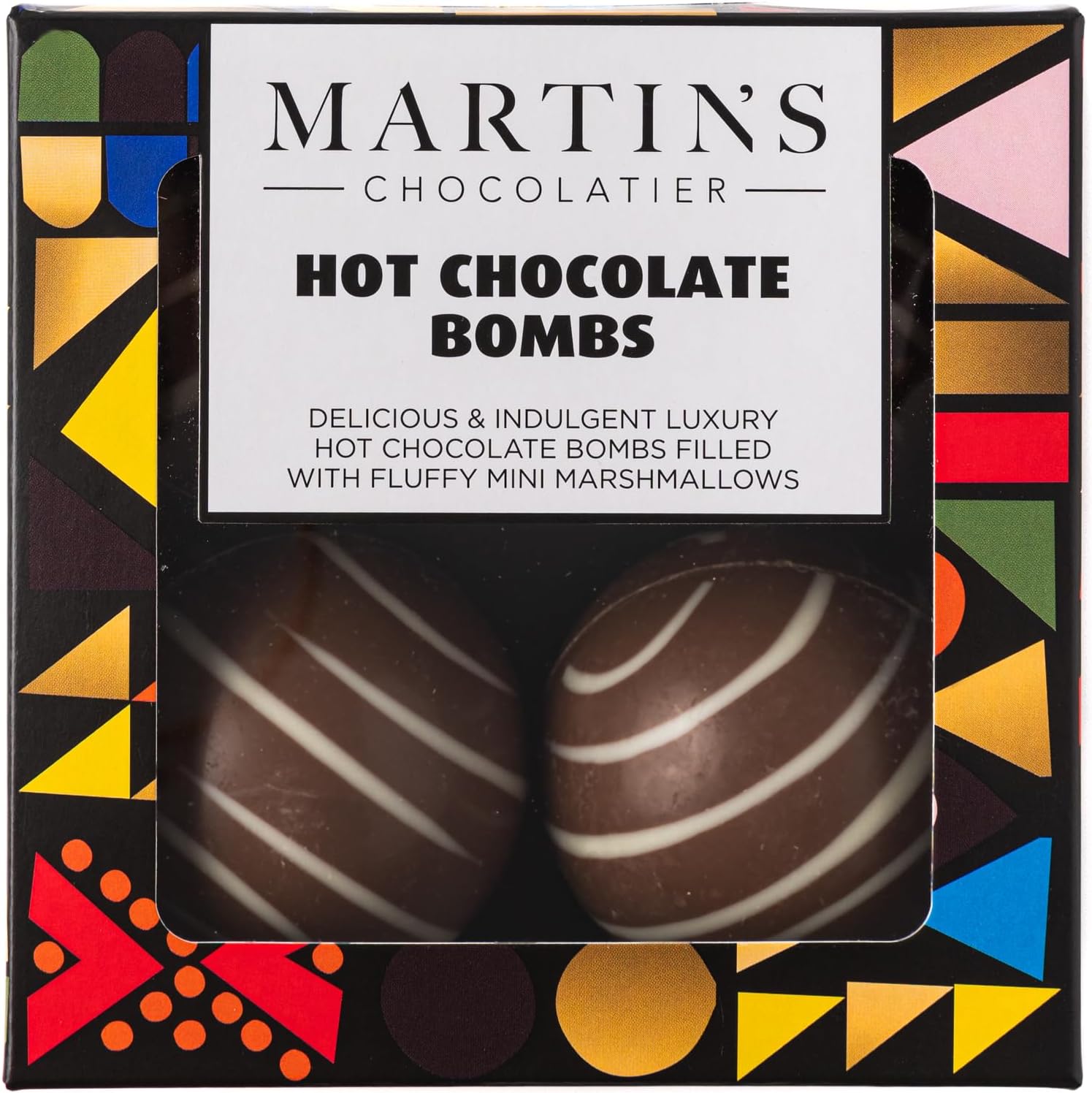Martin’s Chocolatier Hot Chocolate Bombs (2 Boxes of 4) | Hot Chocolate Ball wit...