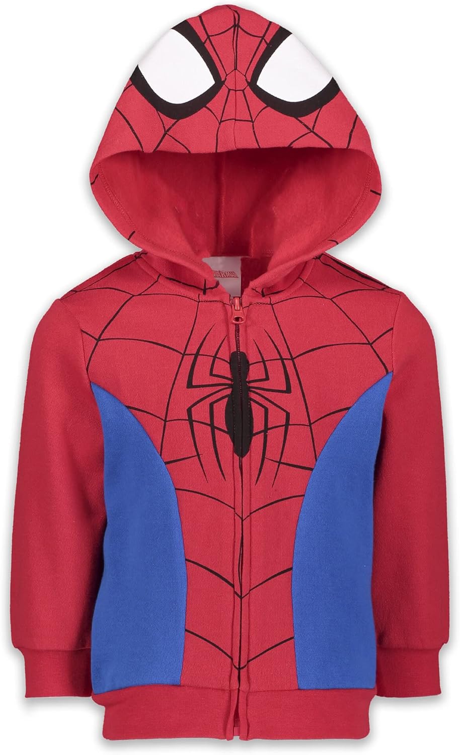 Marvel Spider-Man Spider-Verse Venom Zip Up Hoodie Toddler to Big Kid 3T Red/Blu...