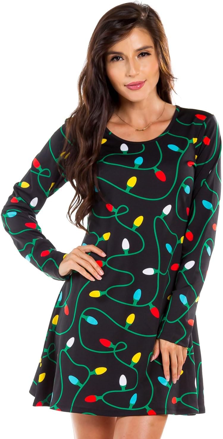 Tipsy Elves Women's Classic Christmas Dresses - Holiday Themed Dress - Easy Cute...