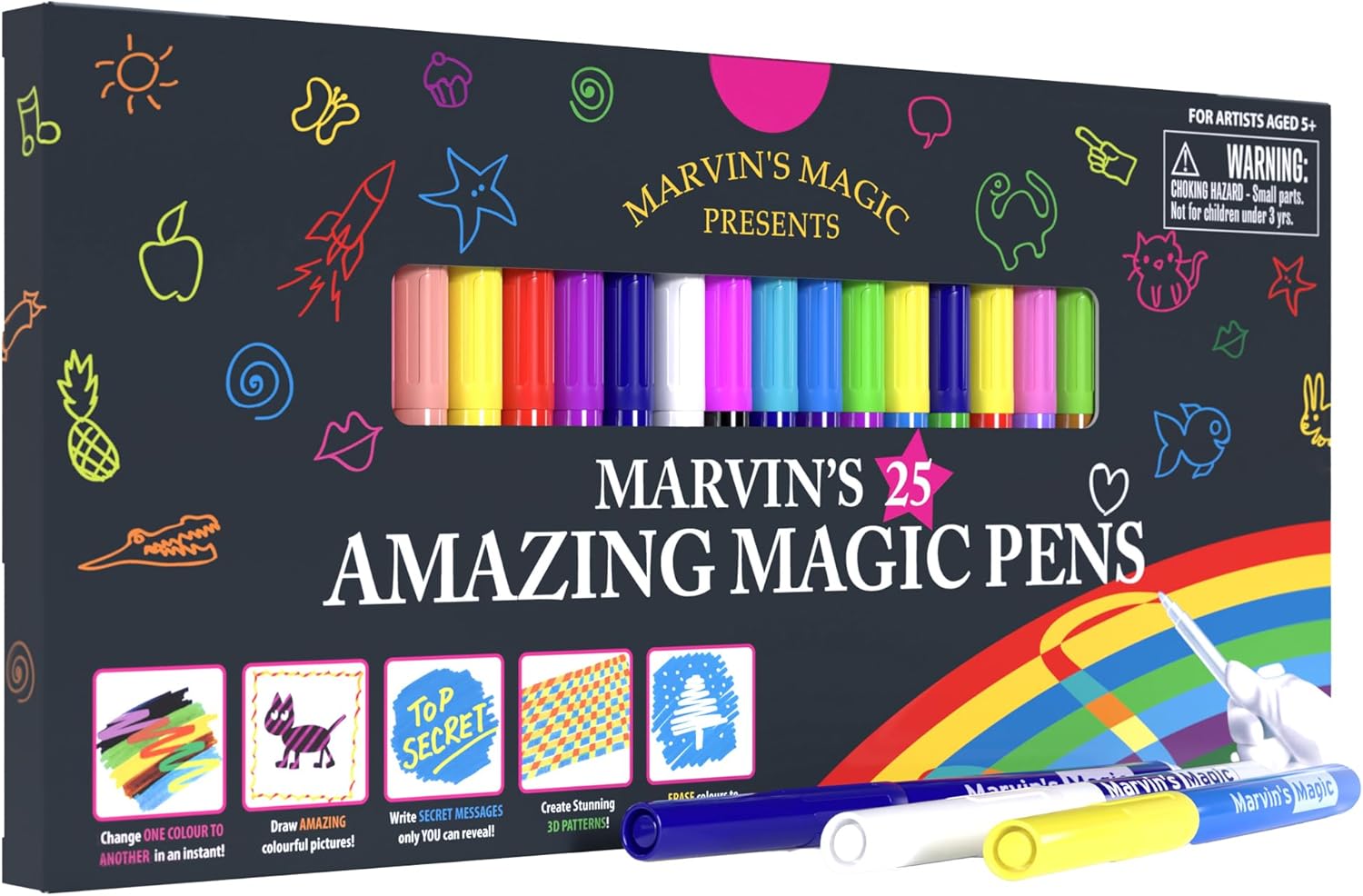 Marvin's Magic - Original x 25 Amazing Magic Marker Pens - Colour Changing Magic...