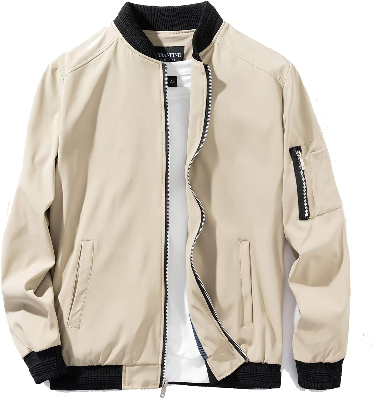 URBANFIND Men's Slim Fit Lightweight Sportswear Jacket Casual Bomber Jacket XX-L...