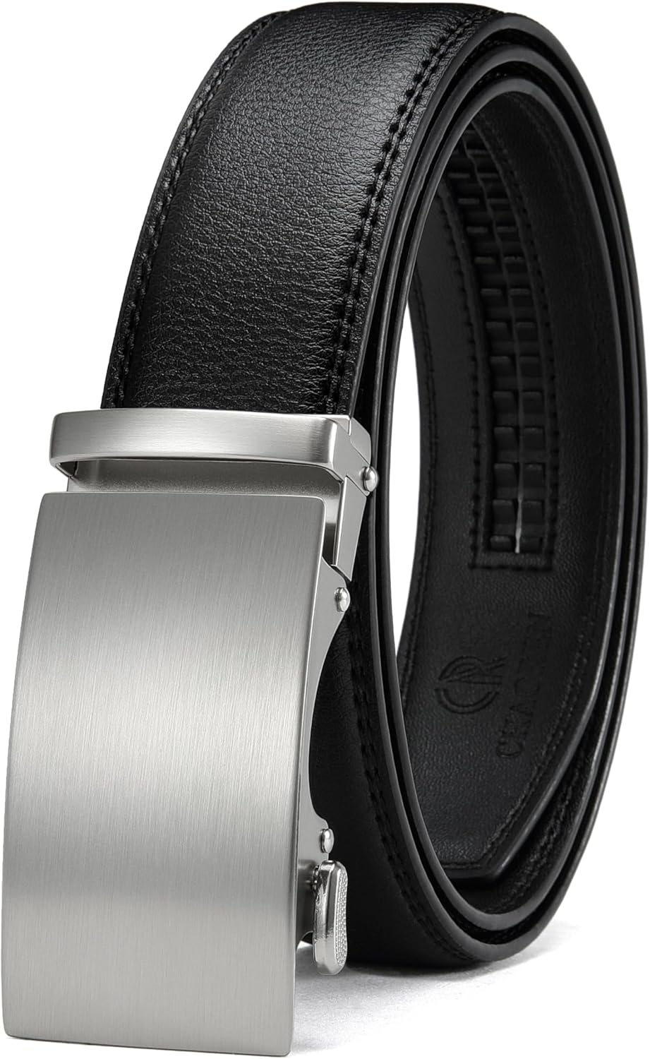 CHAOREN Mens Belt - Mens Ratchet Belt Leather 1 3/8" for Dress Pant - Micro Adju...