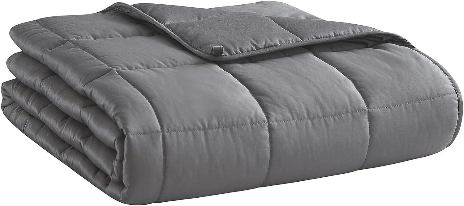 Weighted Blanket (15lbs 60"x80" Queen Size) Cooling Breathable Microfiber Materi...