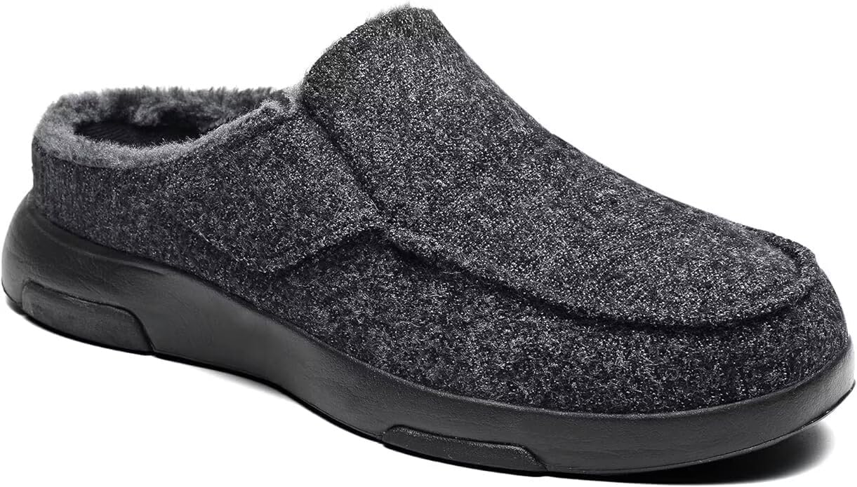 OrthoComfoot Mens Orthopedic Slippers Shoes with Arch Support: Plantar Fasciitis...