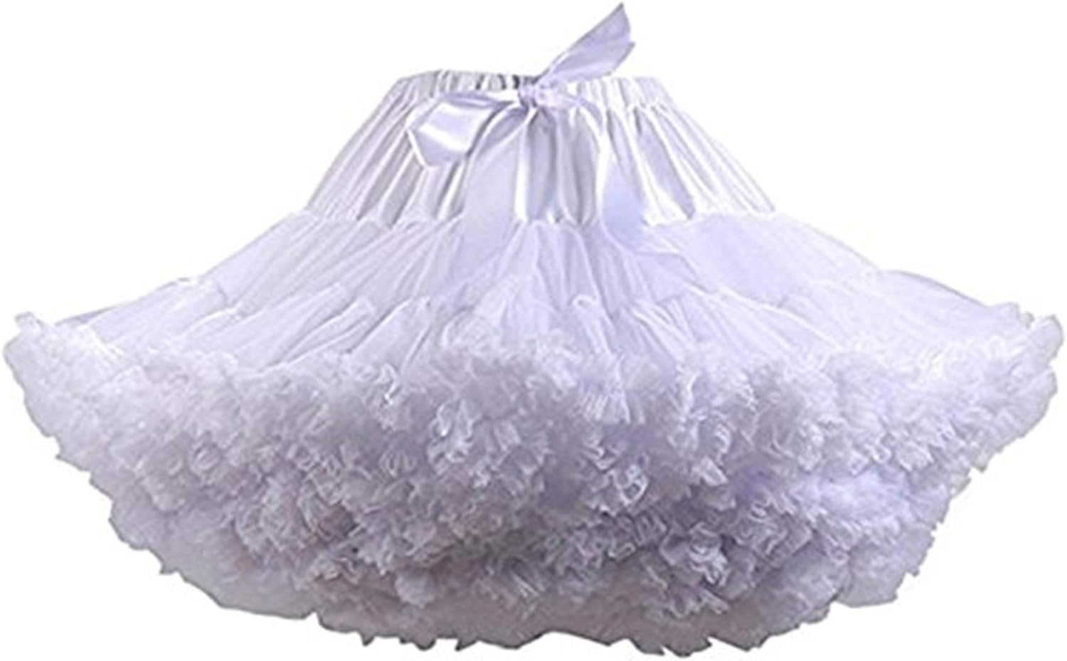 Colyanda Womens 3-Layered Pleated Tulle Petticoat Tutu Puffy Party Cosplay Skirt...
