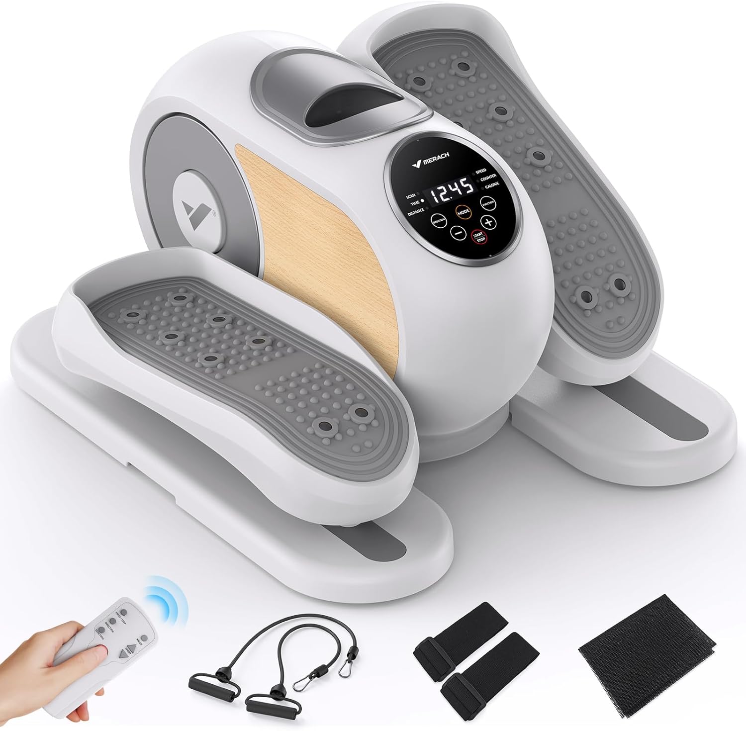 MERACH Under Desk Elliptical, Ellipse Leg Exerciser Electric as Seen on TV for S...
