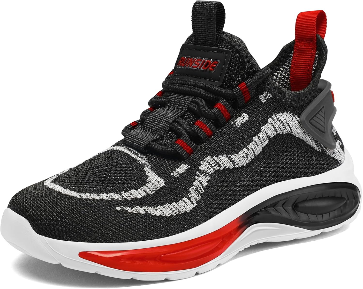 RUNSIDE Boys Girls Sneakers, Lace up Kids Tennis Shoes for Walking/Running Light...