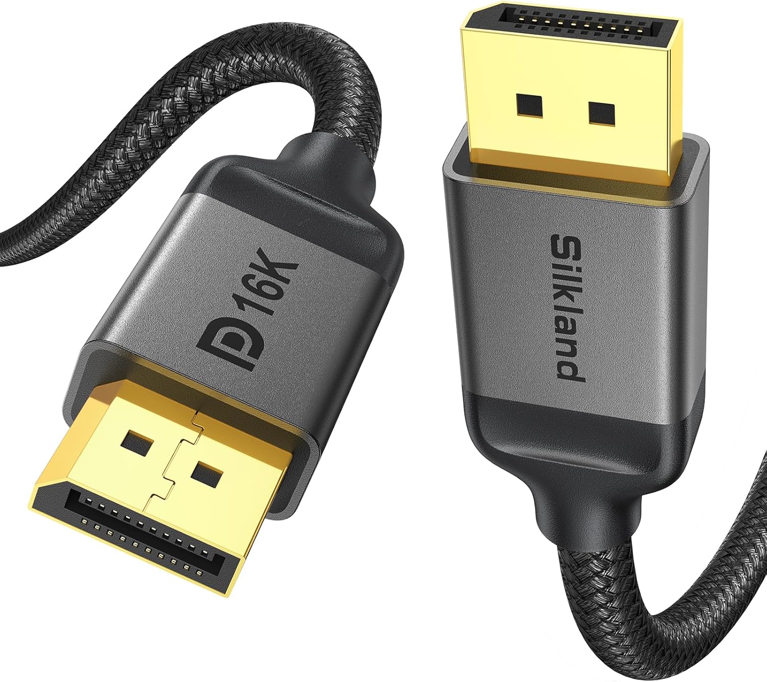 Silkland Displayport Cable 2.1/2.0 3M, DP Cable Supports 4K@144Hz /165Hz /240Hz,...