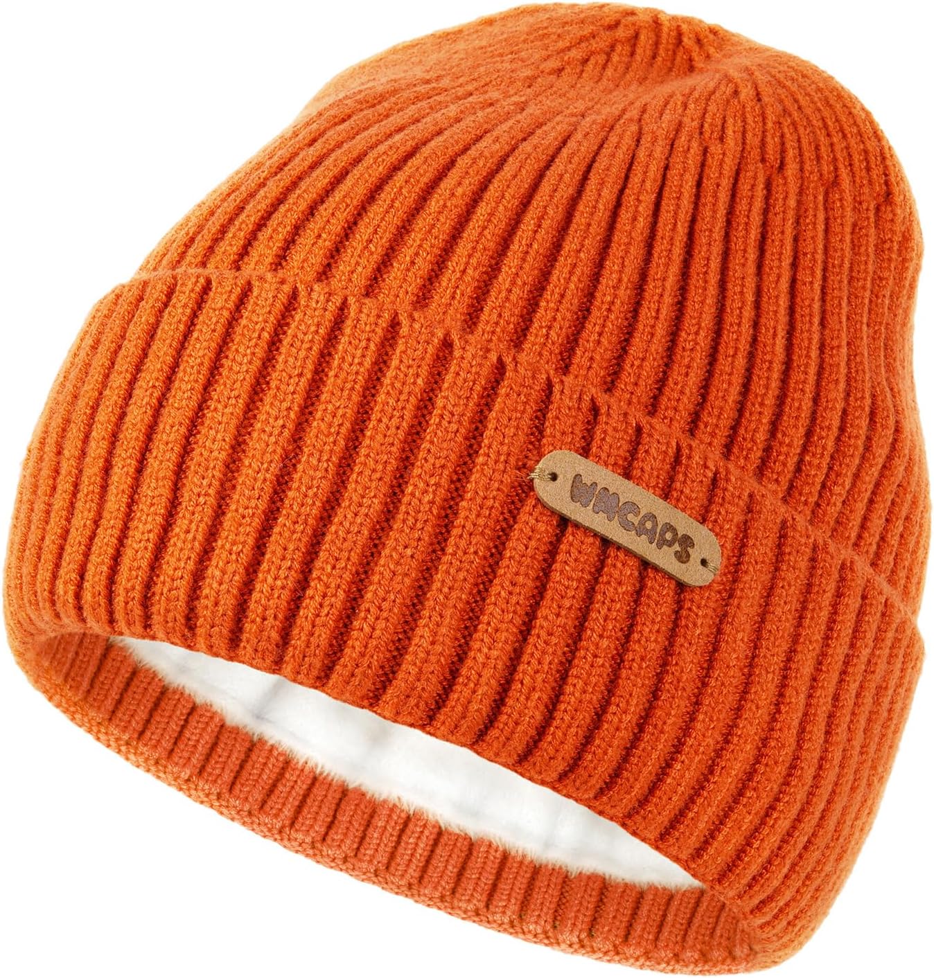 Wmcaps Fleece Lined Kids Beanie Winter Hat Ages 2-12, Soft and Warm Cuffed Hat W...