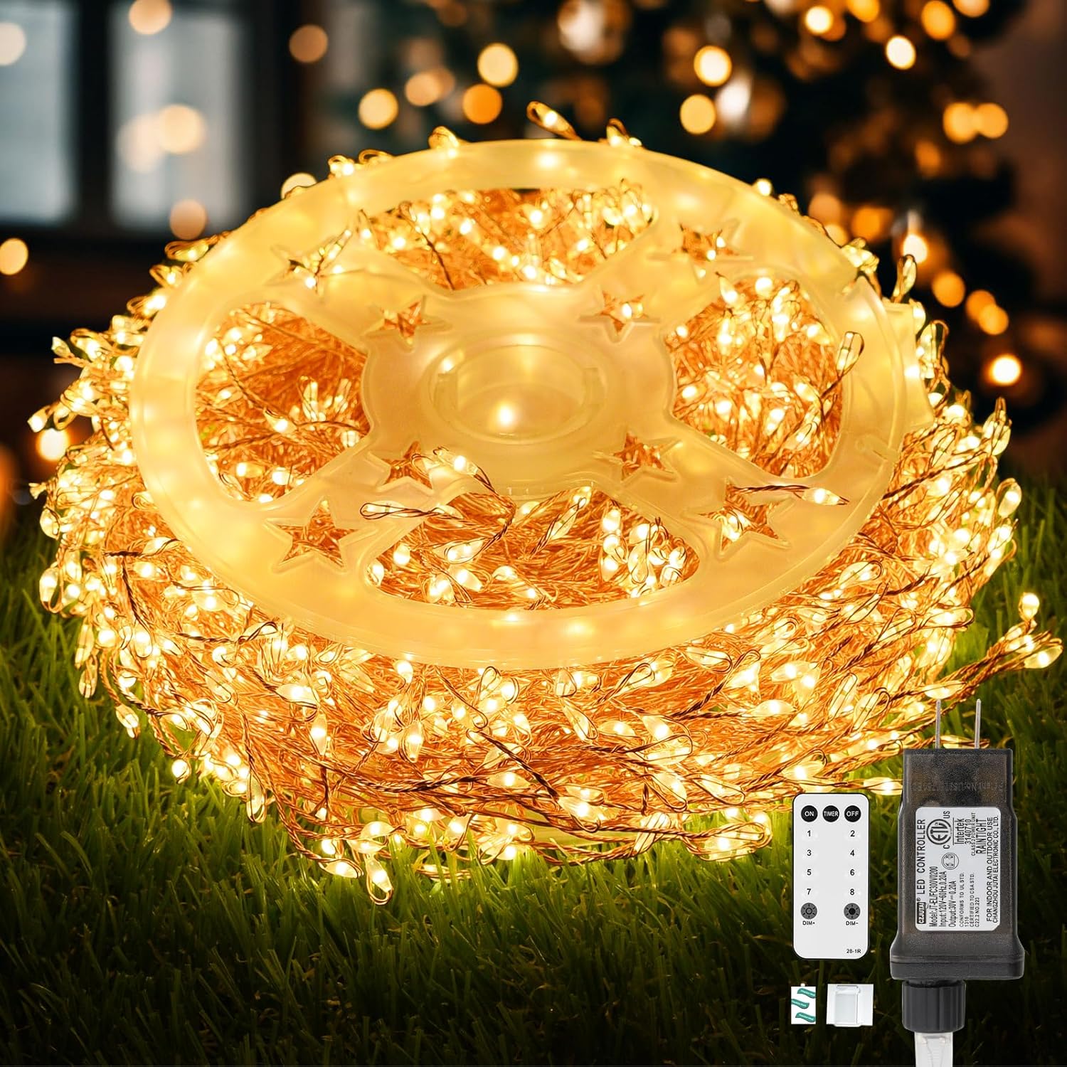 Dailyart Fairy Lights Plug in, 1000 Led Fairy Lights with Remote 75Ft Super Long...