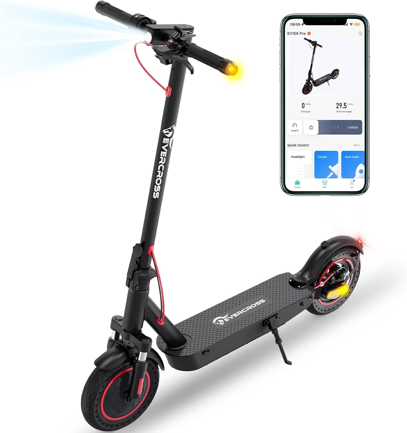 EVERCROSS Electric Scooter, 350W/500W Electric Sco...