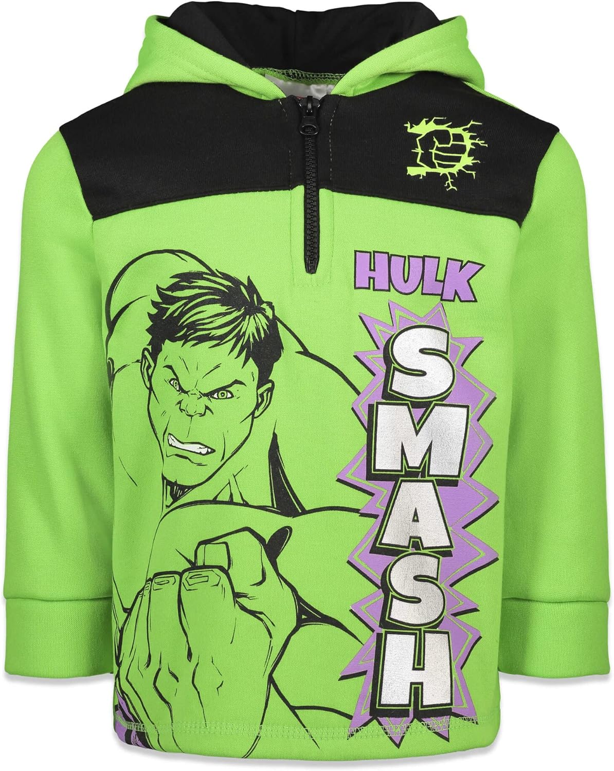 Marvel Half Zip Hoodie 4T Hulk