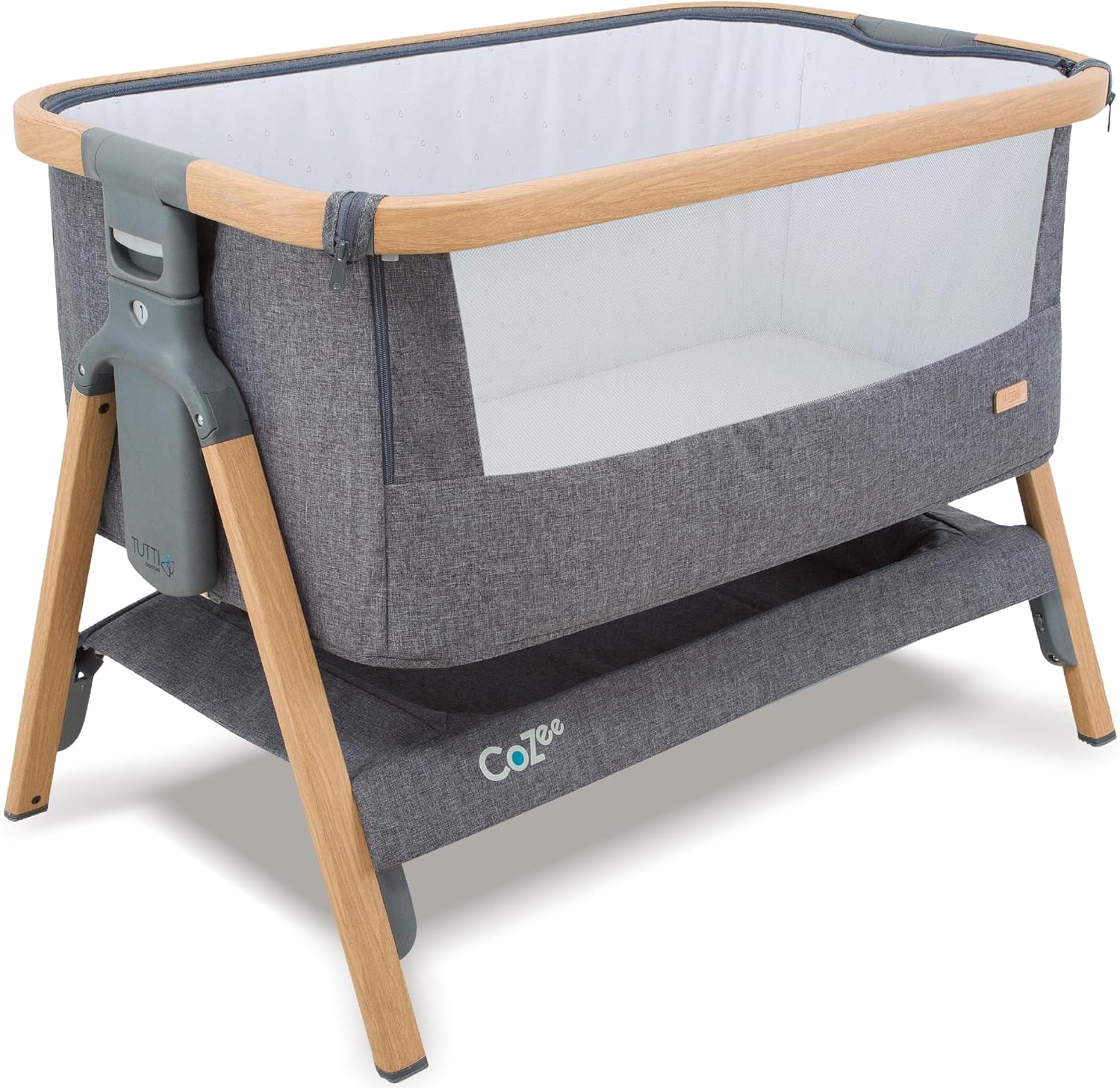 Tutti Bambini CoZee® Next to Me Crib & Standalone Baby Cot, Co-Sleeper - Foldabl...