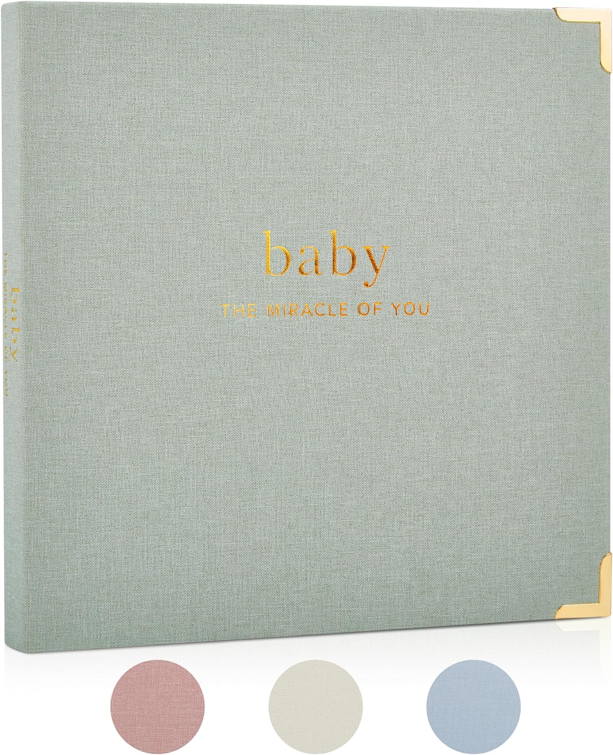 Keepsake Baby Memory Book for Boys and Girls – Timeless First 5 Year Baby Book –...