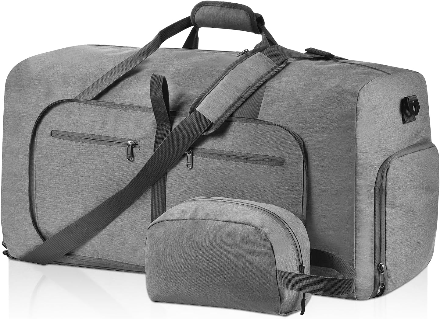 Felipe Varela Duffle Bag with Shoes Compartment and Adjustable Strap,Foldable Tr...