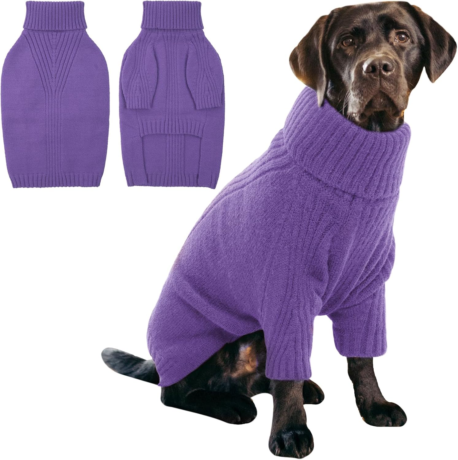 IECOii XXXL Dog Jumper,Christmas Dog Sweaters for Extra Large Dogs Girl Boy,Turt...