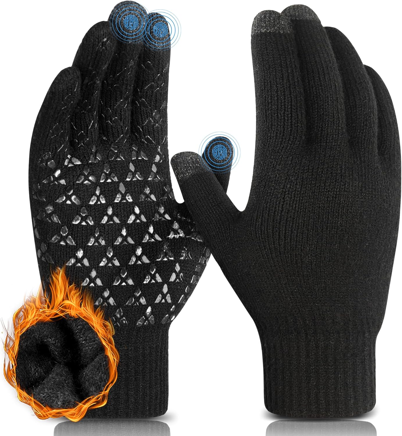 DOVAVA Winter Gloves for Men & Women,Thermal Touchscreen Gloves,Anti-Slip,Soft K...
