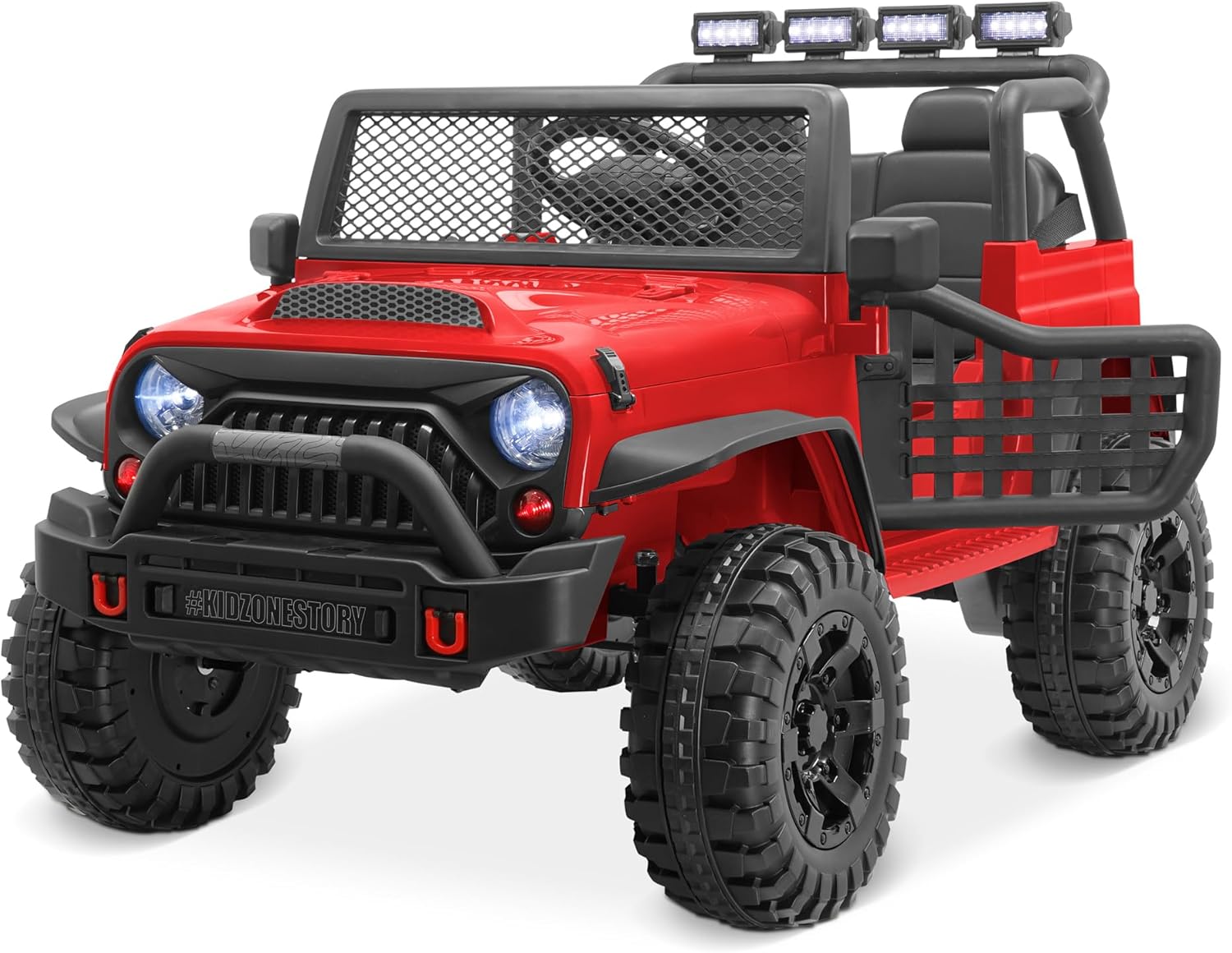 Kidzone 12V Ride On Truck Car 3.8 MPH Kids 2-Seater Electric Vehicles w/Personal...