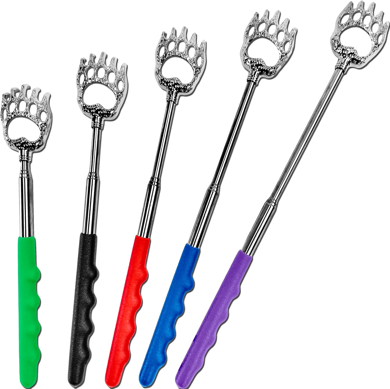 RMS 5 Pack Telescoping Back Scratcher - Extendable Telescope Back Scratchers - B...