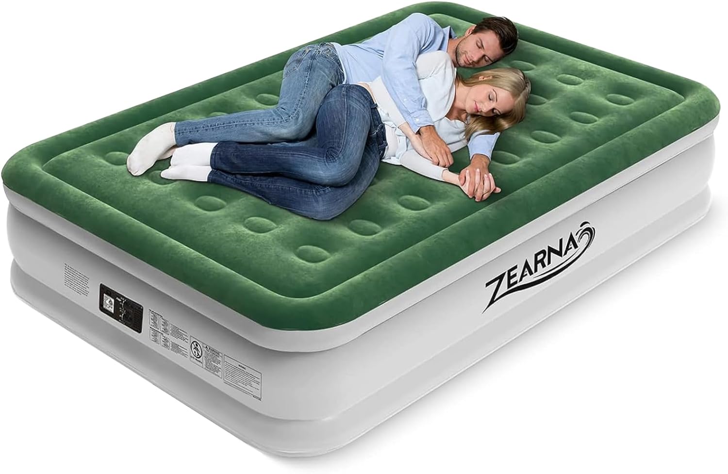 Air Mattress Queen with Built in Pump - Upgraded Blow Up Bed, 2 Mins Quick Self...