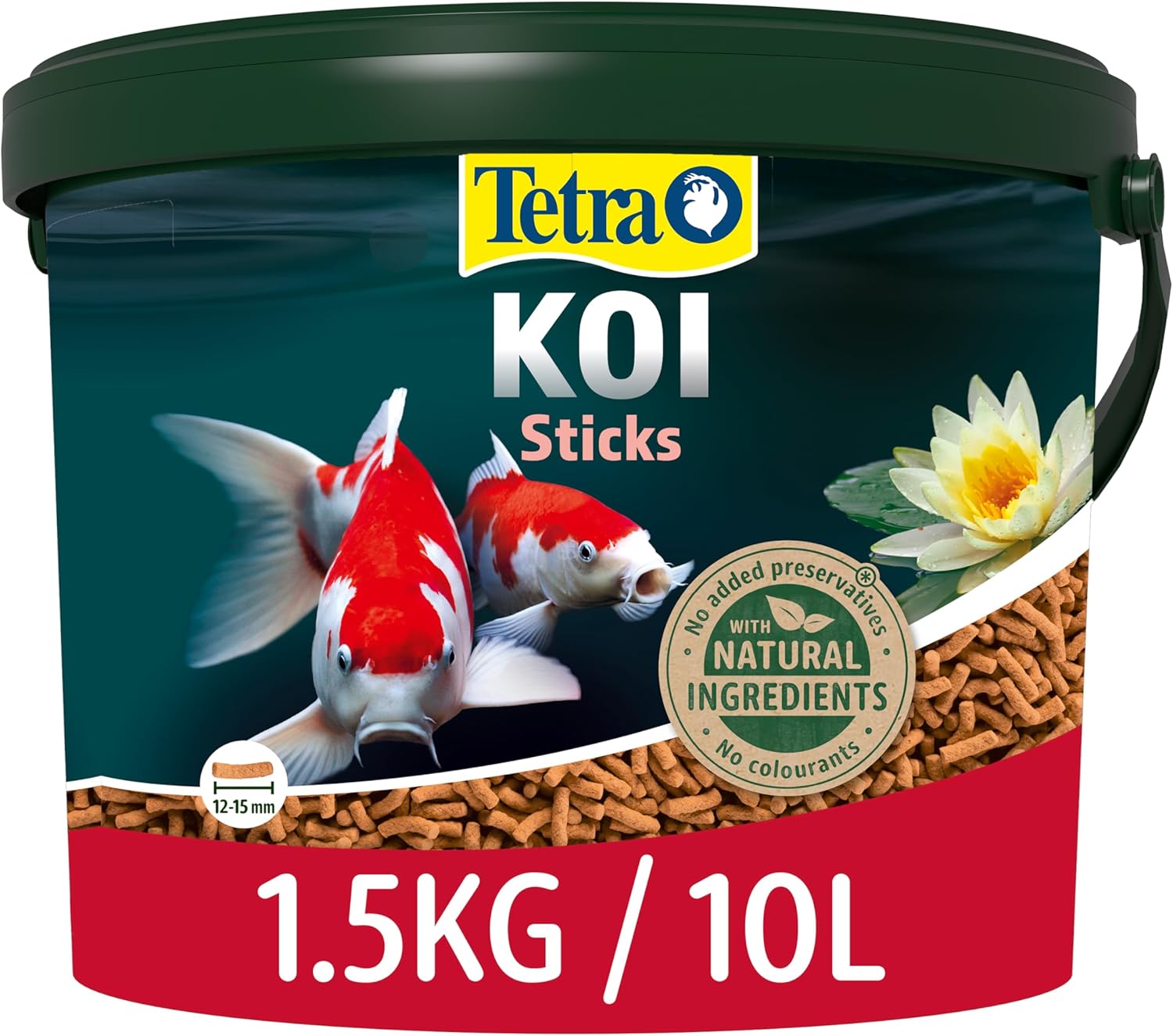 Tetra Koi Pond Fish Food Sticks 1.5kg - biologically balanced for koi fish Fish...