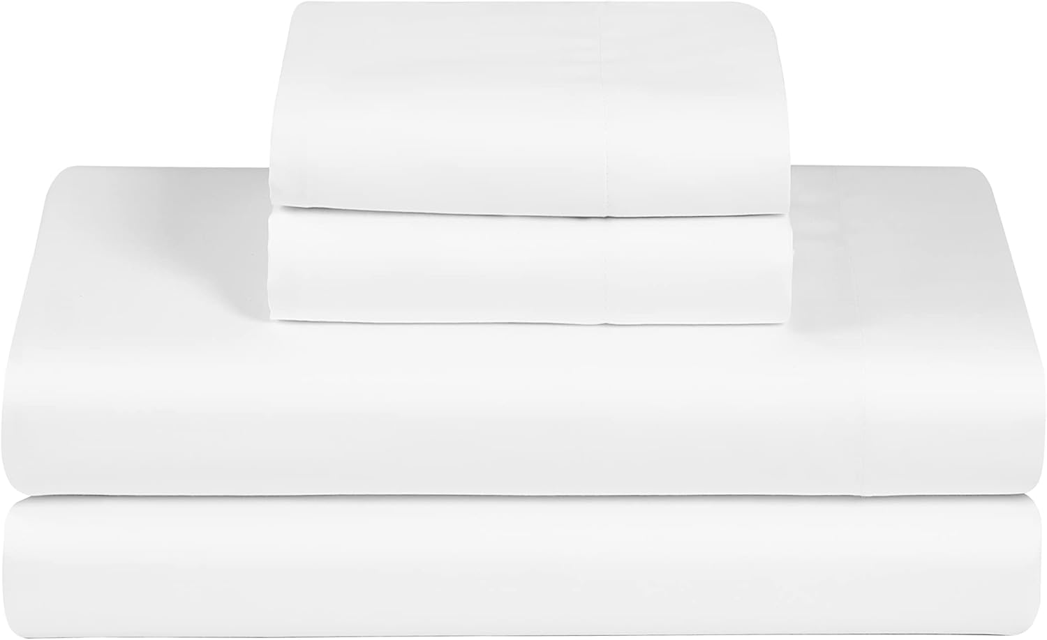 Feather & Stitch Softest 100% Cotton Sheets, 300 Thread Count Percale Weave Bedd...