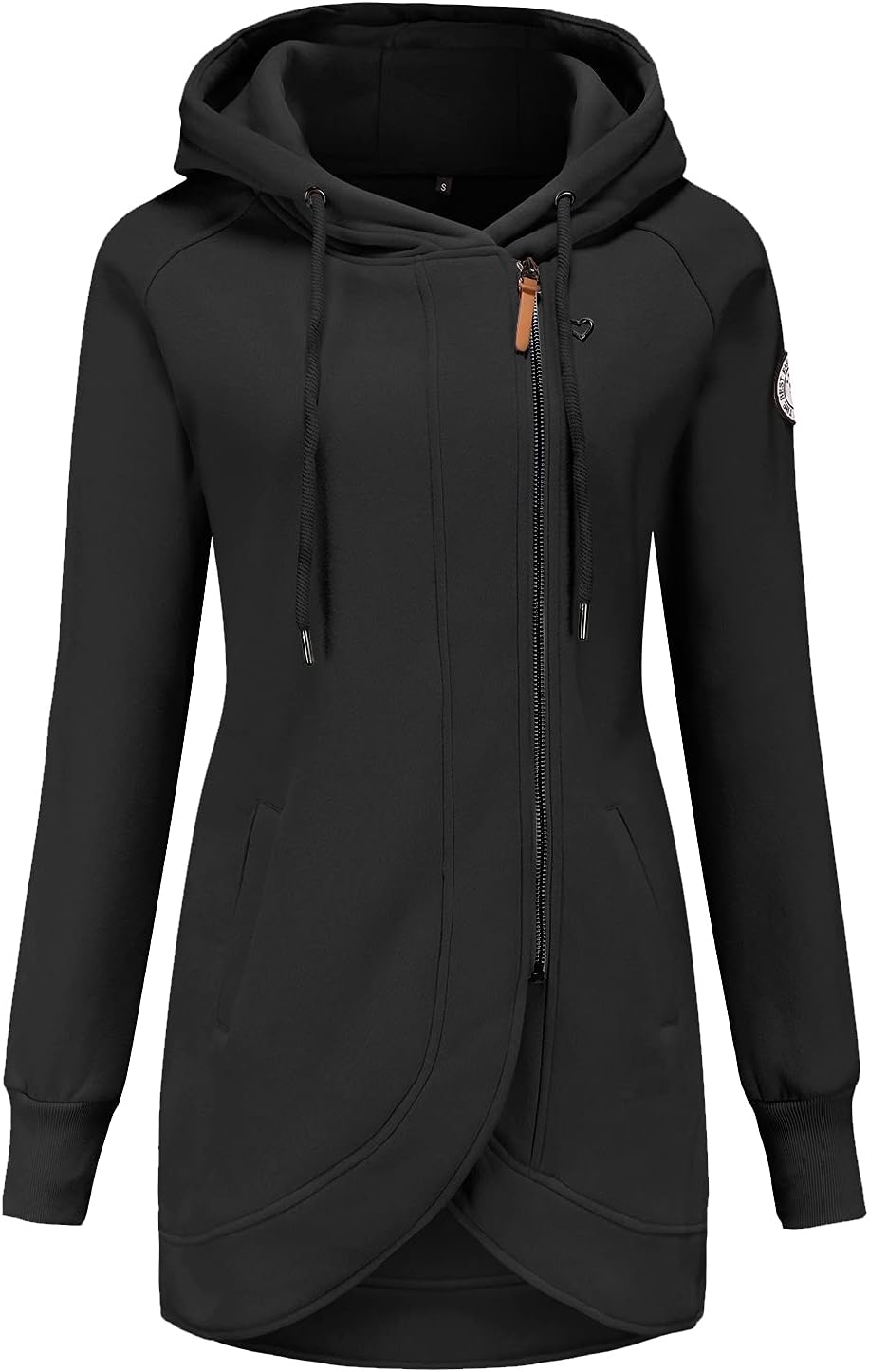 ELFIN Women's Long Sleeve Zipper Hoodies Sweatshirt Jumper Jacket Coat Outwear P...