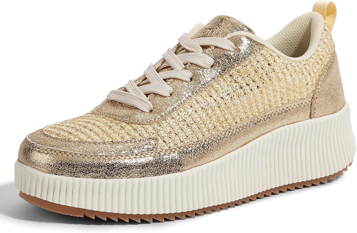 LUCKY STEP Women's Platform Sneakers Rhinestone Fashion Chunky Casual Sparkly Re...