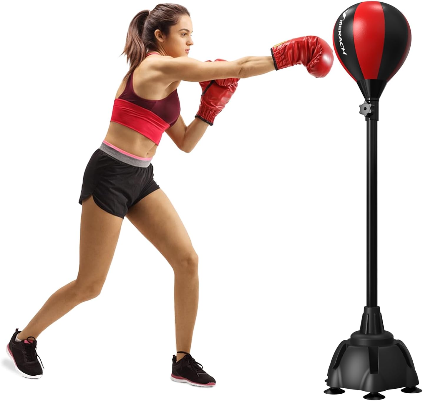 MERACH Punching Bag with Stand, Punching Bag for Adults & Teens, Adjustable Heig...