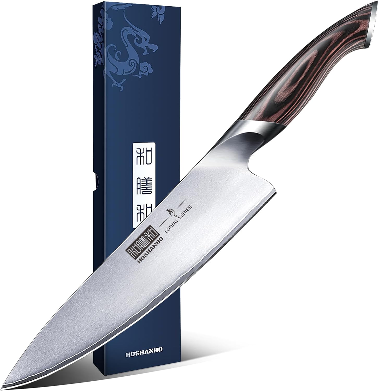 Kitchen Knife in Japanese Steel AUS-10, High-Class Chef's Knife 8 inch Professio...