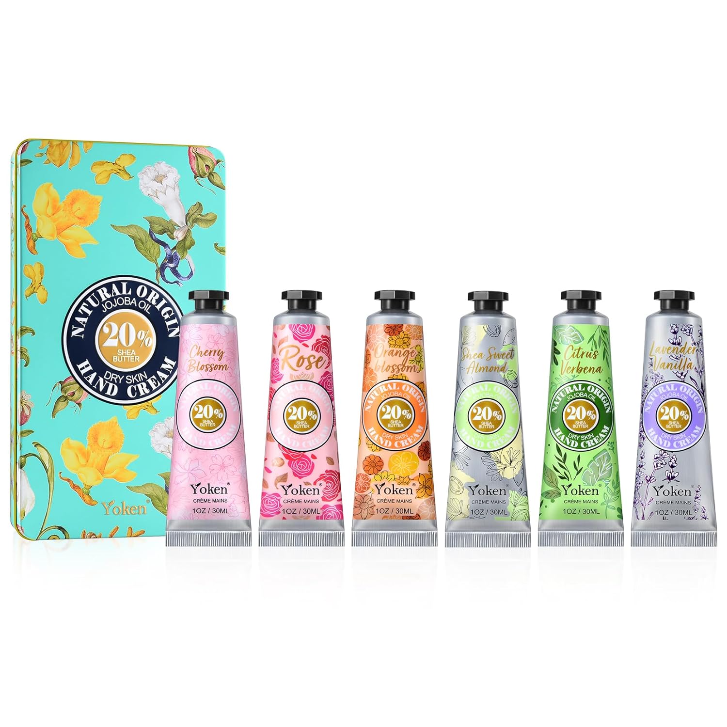 Yoken 20% Shea Butter Hand Cream Gift Set, Instant Moisturizing Hand Cream for W...