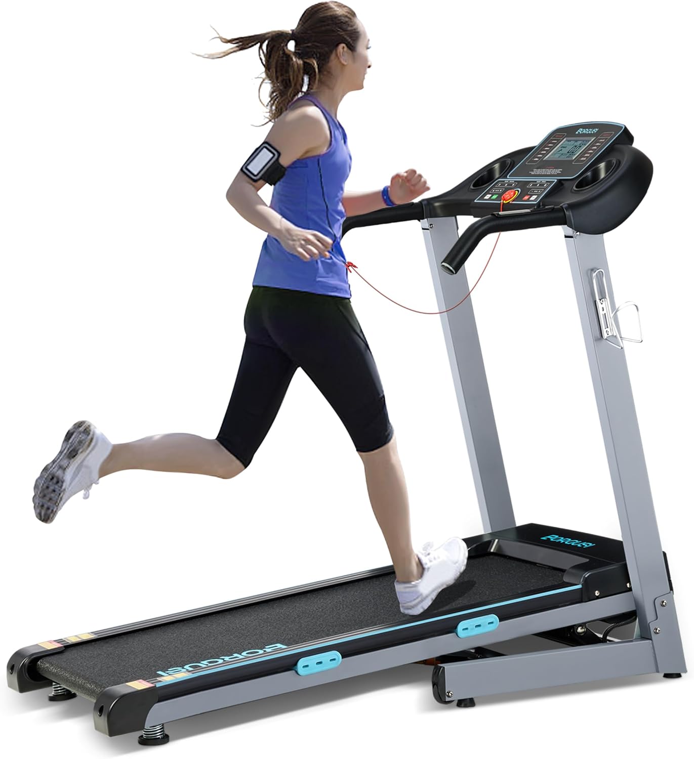 Treadmill with Auto Incline - 300 lb Capacity, 3.0HP Folding Electric Treadmill...