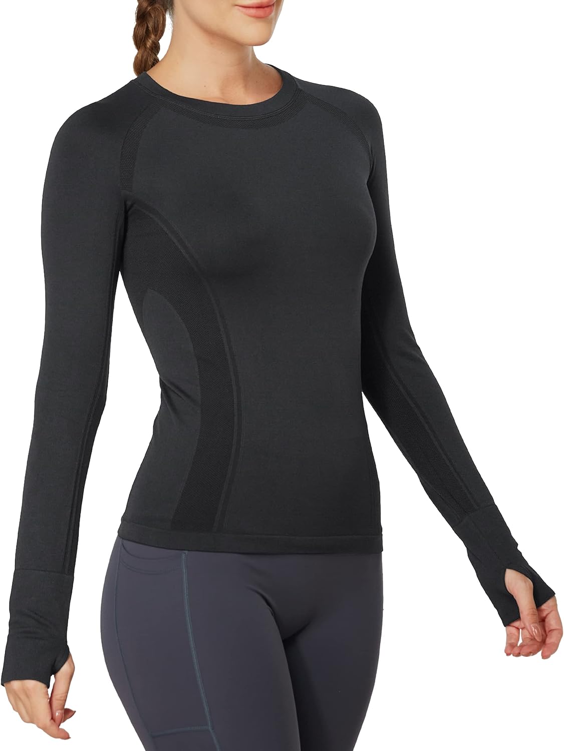 MathCat Workout Shirts for Women Long Sleeve, Workout Tops for Women, Quick Dry...