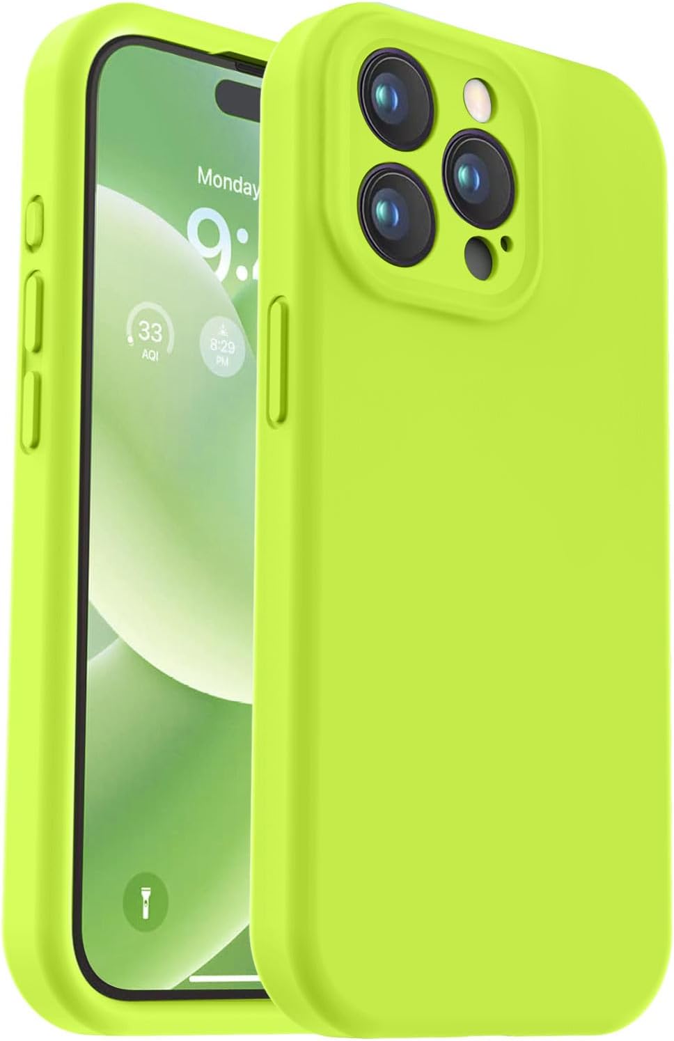Vooii Compatible with iPhone 15 Pro Max Case, Upgraded Premium Silicone, [Camera...