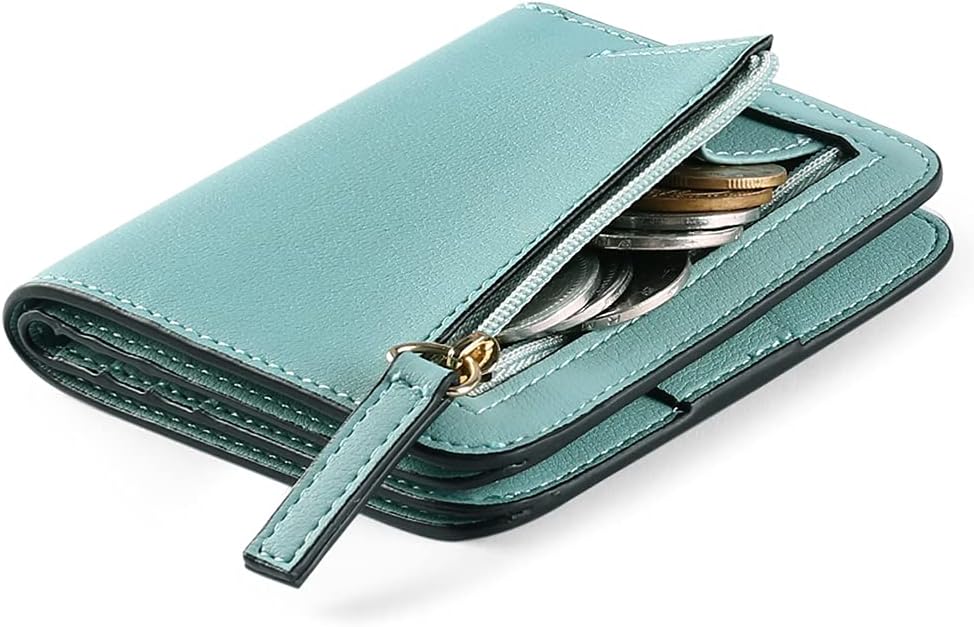 GAEKEAO Women's Wallet RFID Blocking Leather Compact Bi-fold Wallet for Woman Zi...