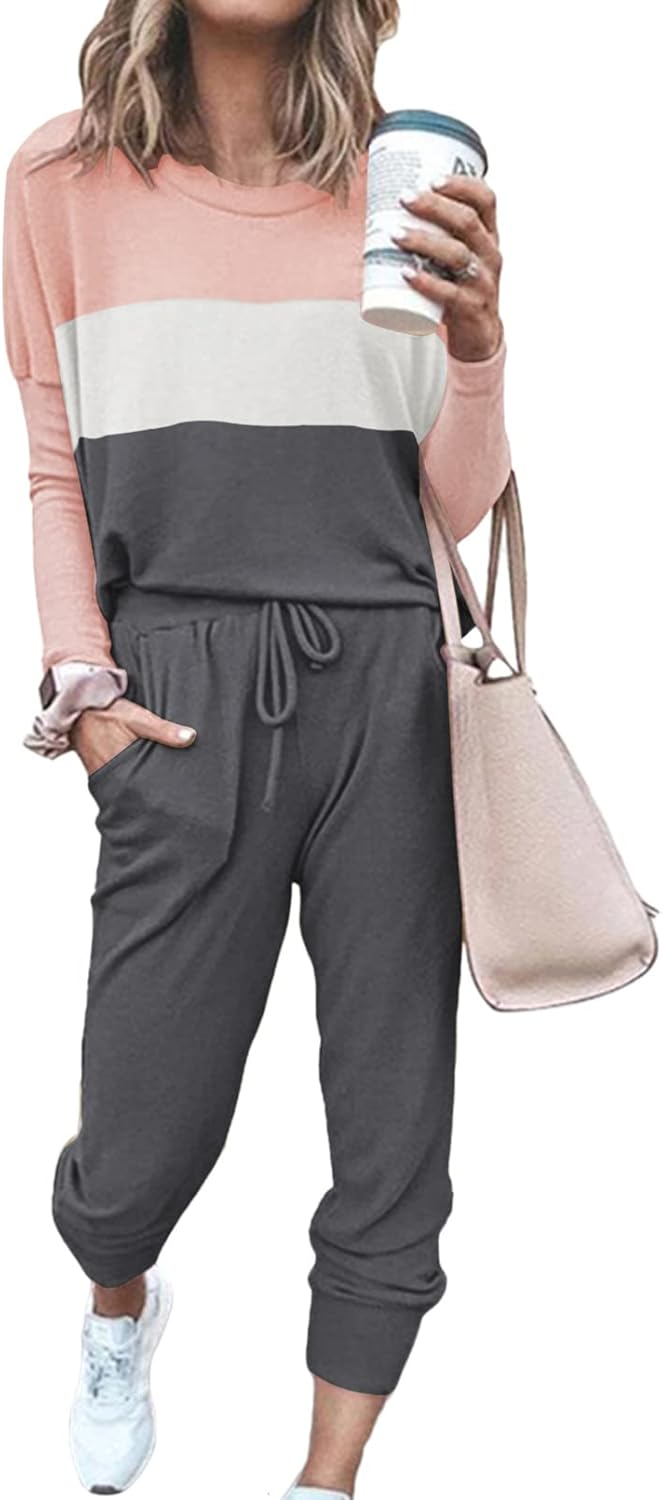 Fixmatti Women Casual 2 Piece Outfit Long Pant Set Sweatsuits Tracksuits X-Large...