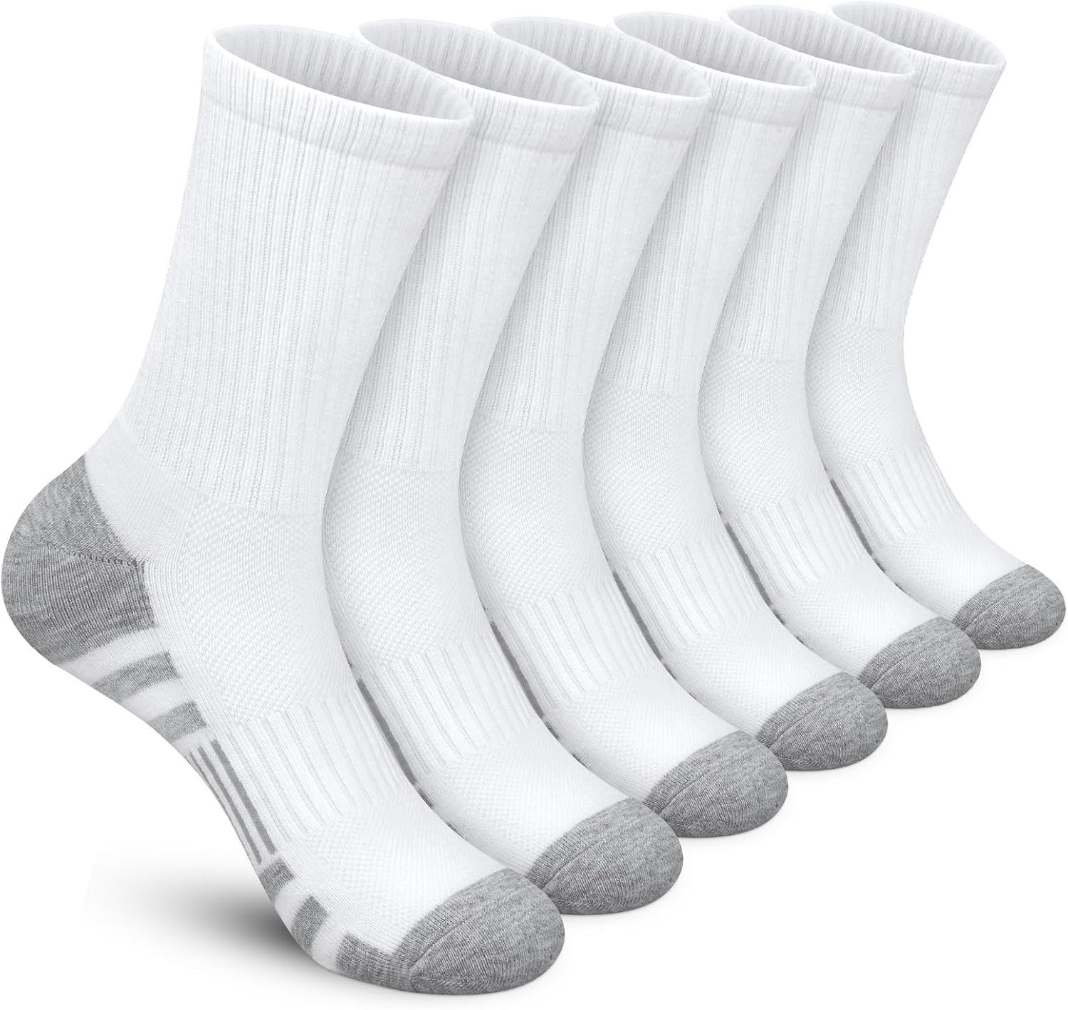 Felicigeely Athletic Socks Cushion Running Socks Performance Breathable Crew Soc...