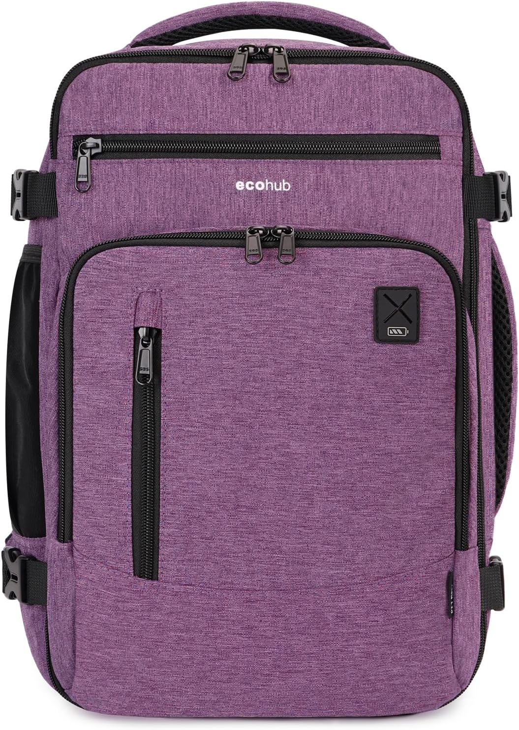 ECOHUB Ryanair Cabin Bag 40x20x25 Travel Hand Luggage Backpack Recycled PET Eco...