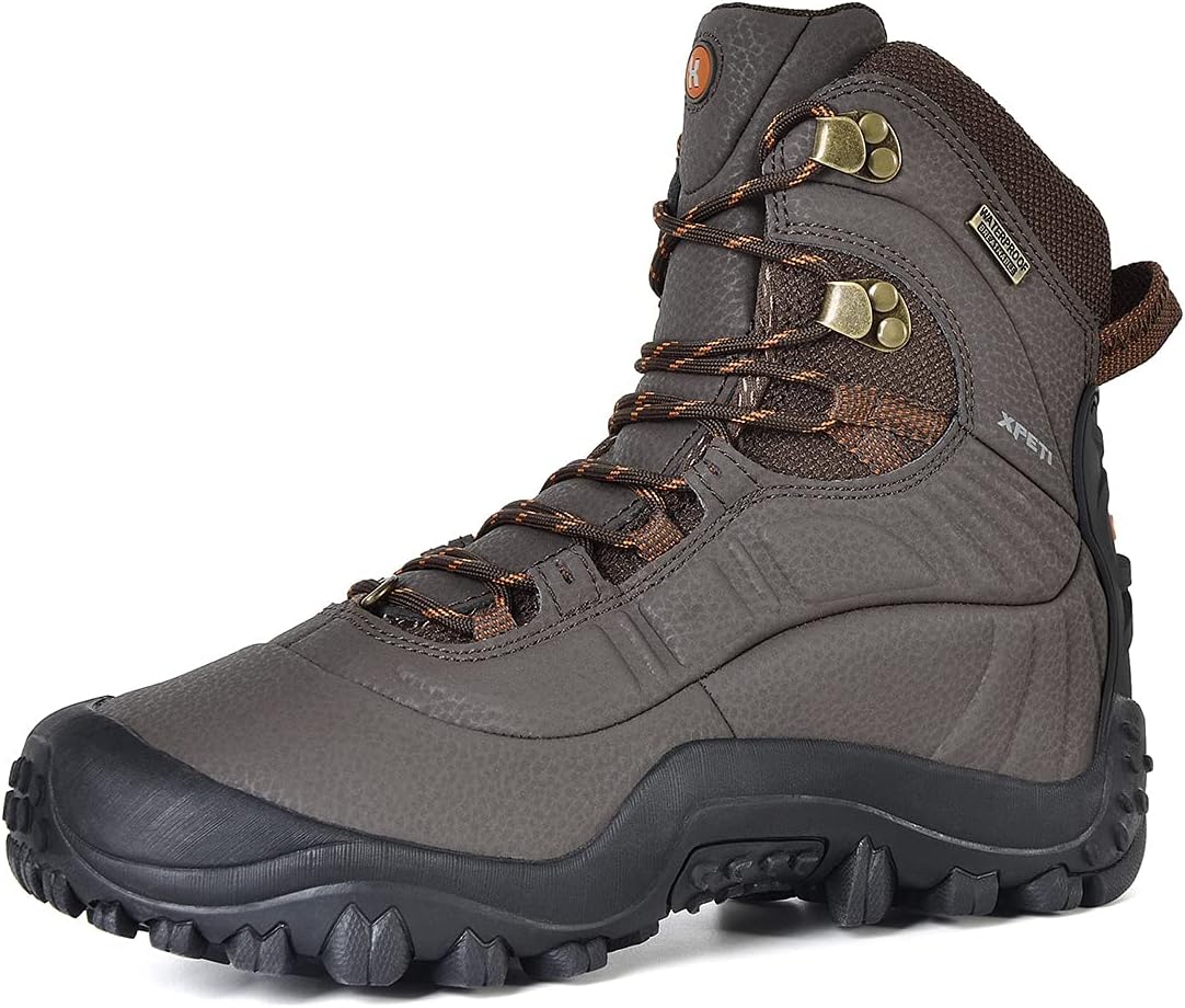 XPETI Men’s Thermator Mid-Rise Lightweight Hiking Insulated Non-Slip Outdoor Boo...