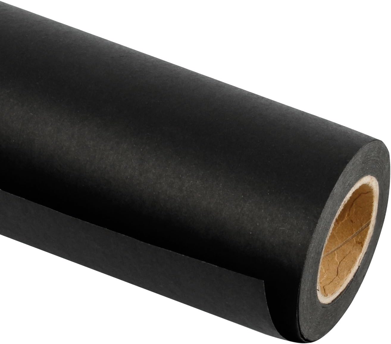 RUSPEPA Black Kraft Paper Roll - 18 inches x 100 feet - Recyclable Paper Perfect...
