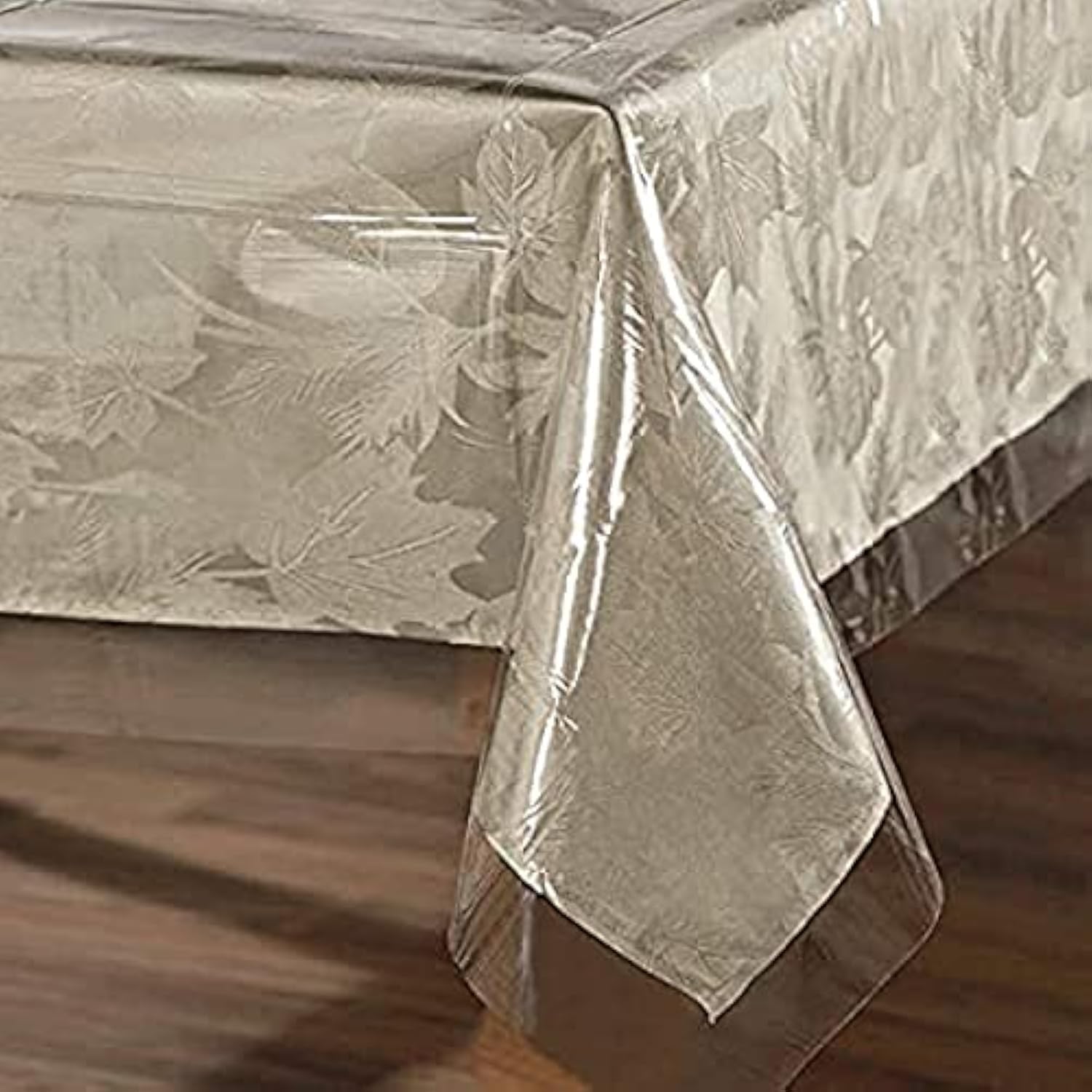 sancua 100% Waterproof Rectangle PVC Tablecloth - 70 x 120 Inch - Oil Proof Spil...