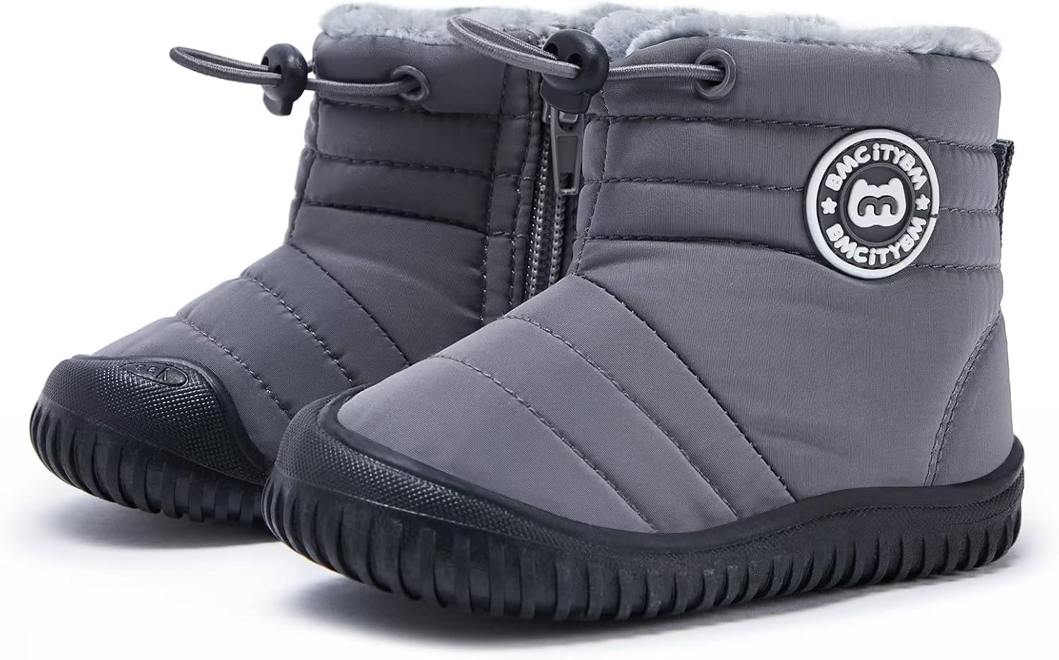 BMCiTYBM Toddler Baby Snow Boots Winter Shoes Boys Girls Cold Weather Baby Faux...