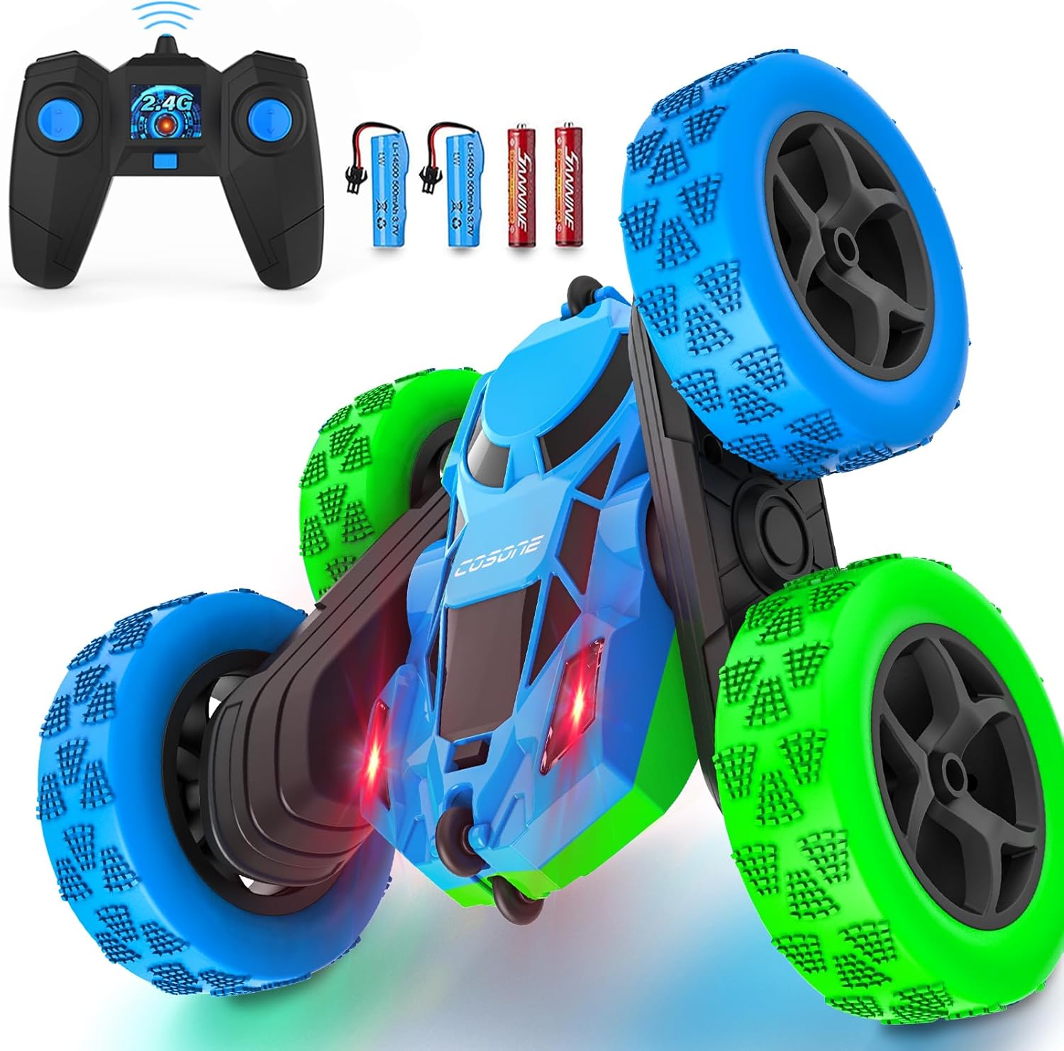 cosone Remote Control Car Toys for Boys - 4WD 2.4Ghz Double Sided 360° Rotating...