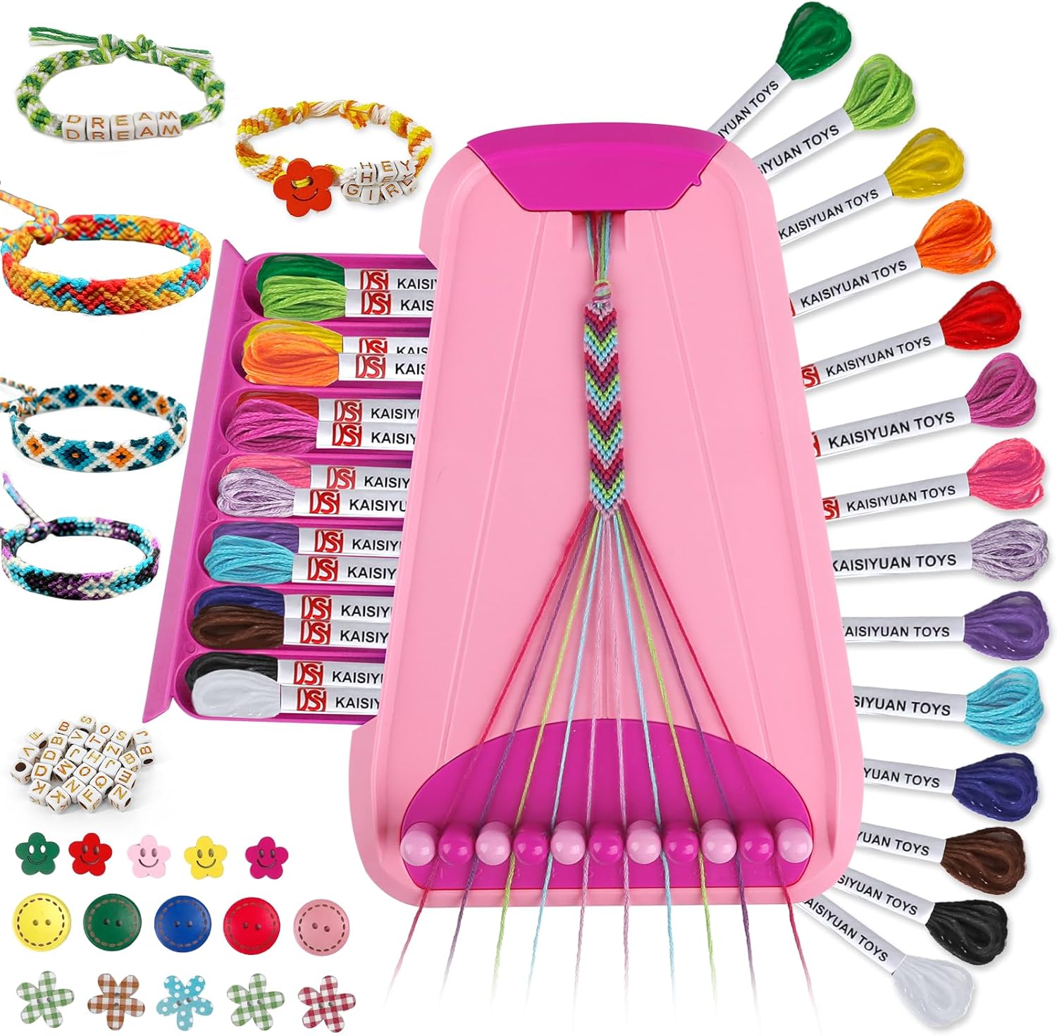 Arts and Crafts for Kids Ages 8-12,Friendship Bracelet Making Kit for Girl,Kids...