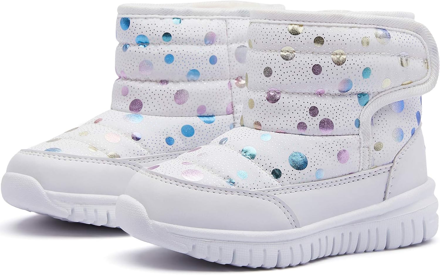 HOBIBEAR Boys Girls Toddler Snow Boots Waterproof Slip Resistant Outdoor Winter...