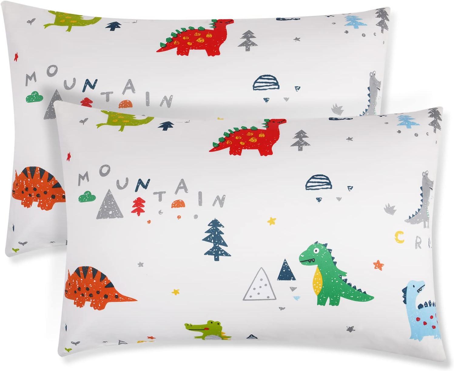 Vicloon Baby Toddler Pillowcase, 2 Pack 100% Cotton Pillow Cover, Cot Bed Pillow...