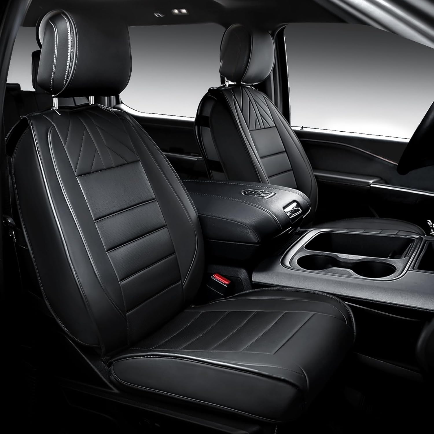 WEIZE Car Seat Covers Full Set Compatible with 2009-2024 Dodge Ram 1500, 2010-20...