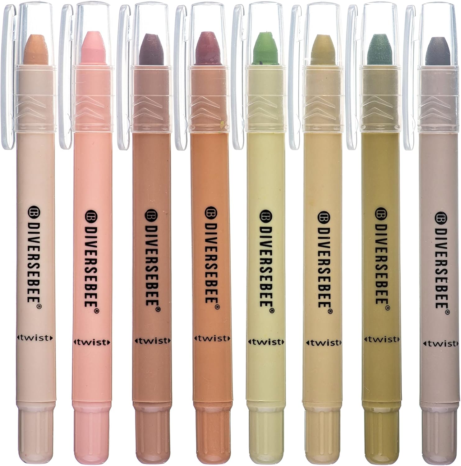 DIVERSEBEE Highlighters and Pens No Bleed, 8 Pack Assorted Gel Colors for Bible...